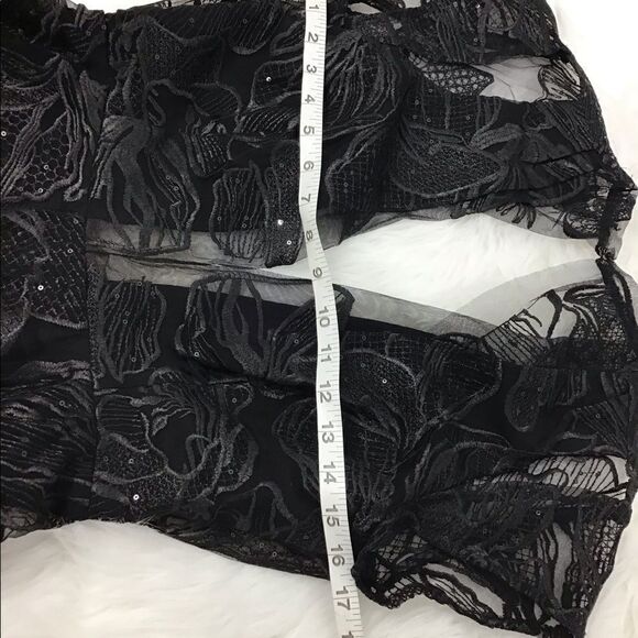 Saulee Alyssa Embroiled Mesh Fit &Flare Midi Dress - Picture 5 of 8